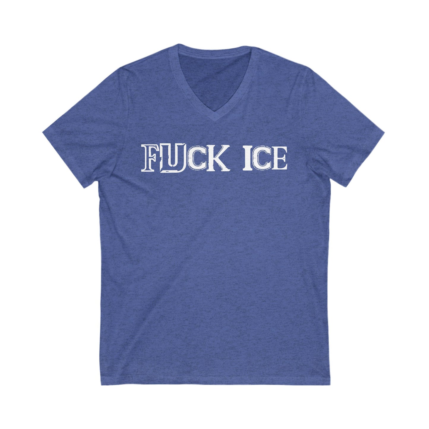 Fuck ICE V-Neck Graphic Tee