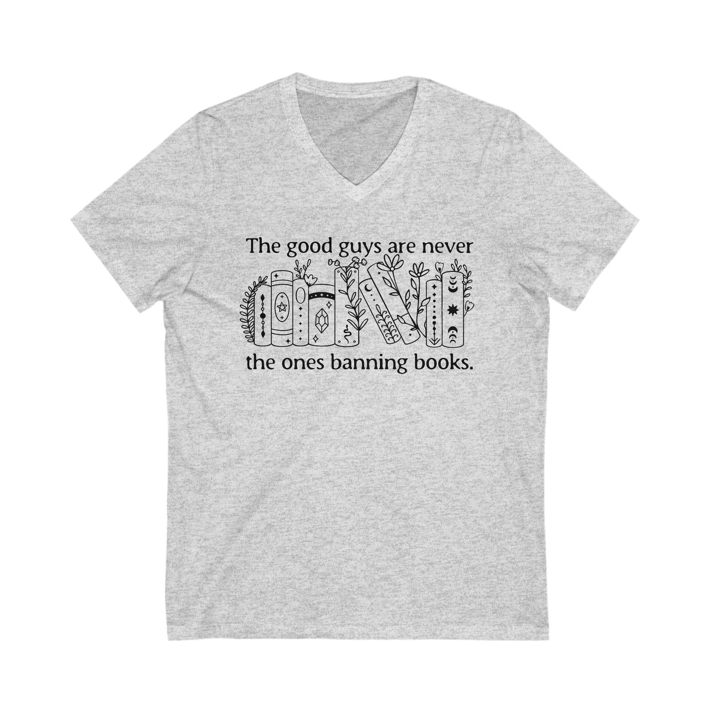 Stop Banning Books V-Neck Graphic Tee
