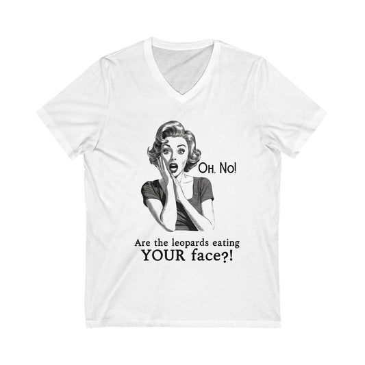 Anti MAGA V-Neck Graphic Tee