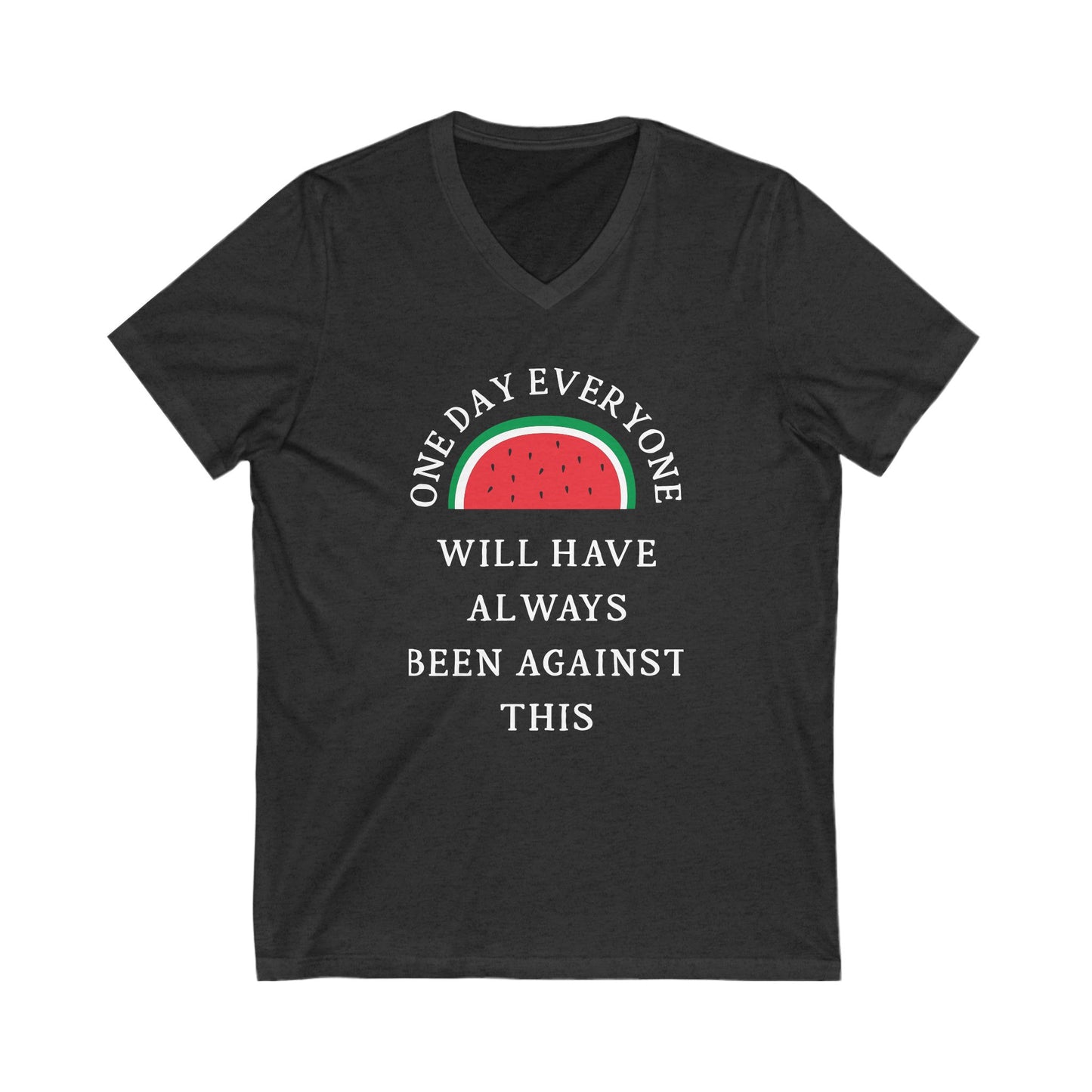 Free Palestine Watermelon V-Neck Graphic Tee