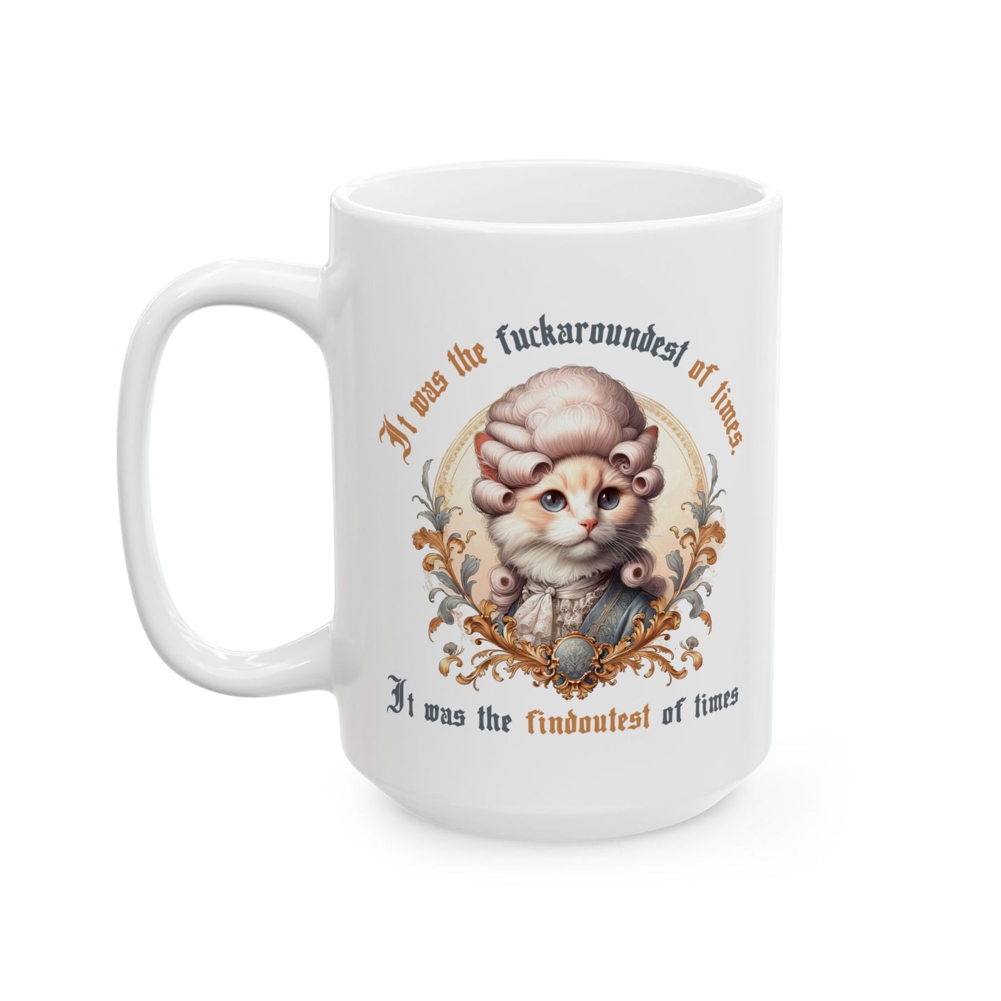 Subtle Anti MAGA FAFO Ceramic Coffee Mug