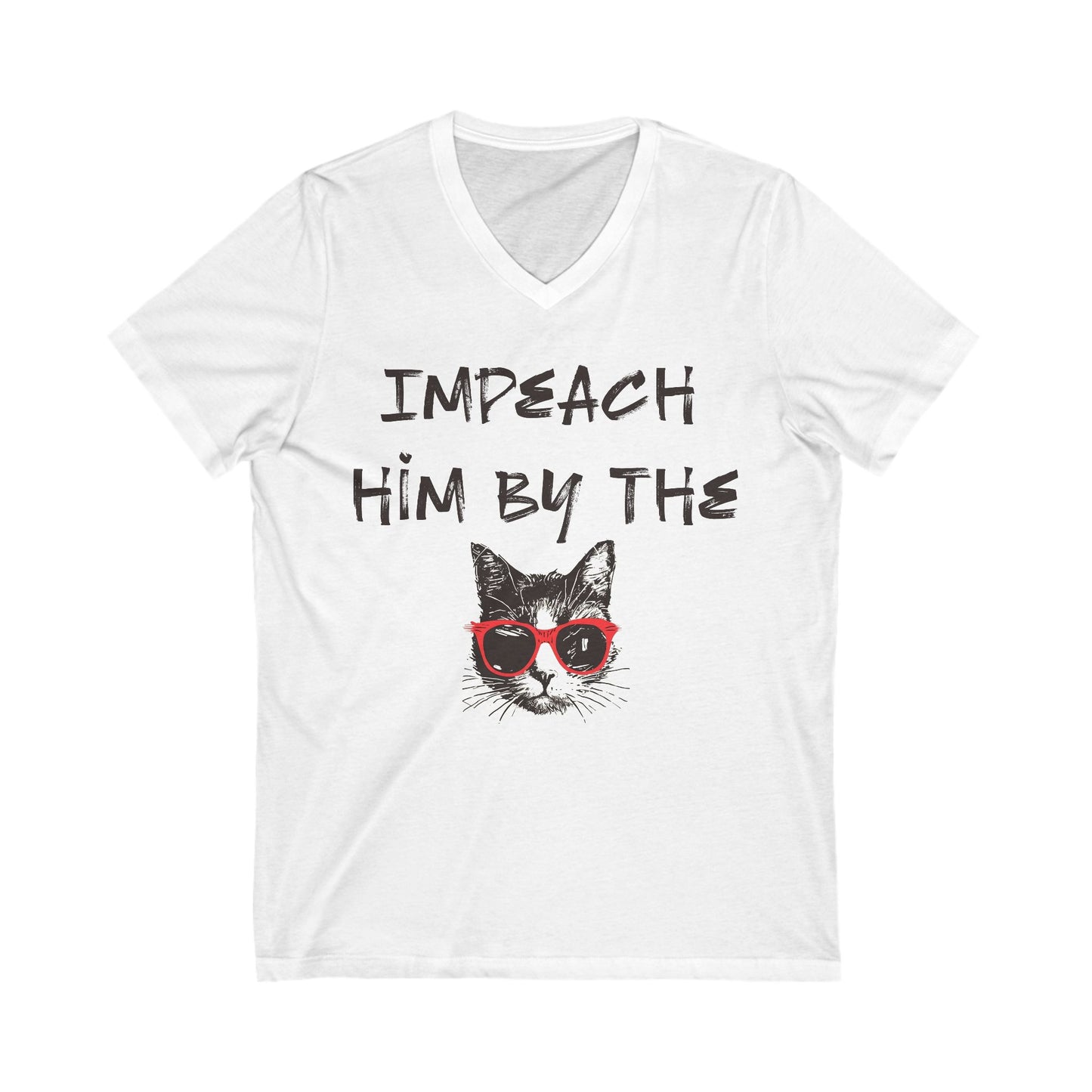 Impeach Him By The Pussy Anti Trump V-Neck Tee