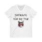 Impeach Him By The Pussy Anti Trump V-Neck Tee