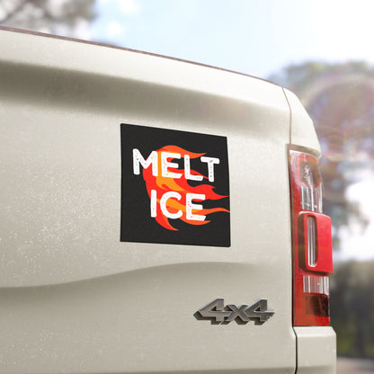 Melt ICE Pro Immigration 5"x5" Car Magnet