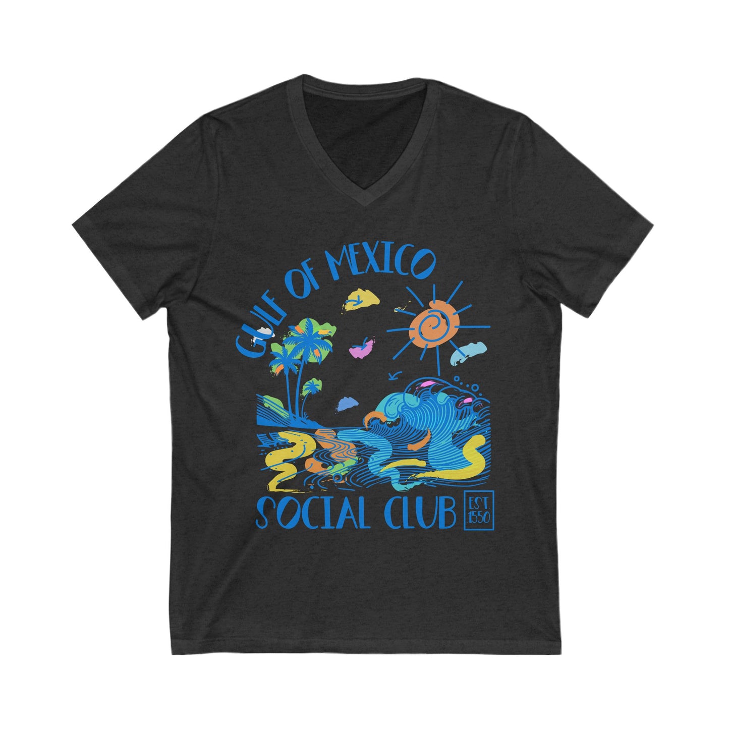 Gulf of Mexico Funny Anti Trump V-Neck Graphic Tee