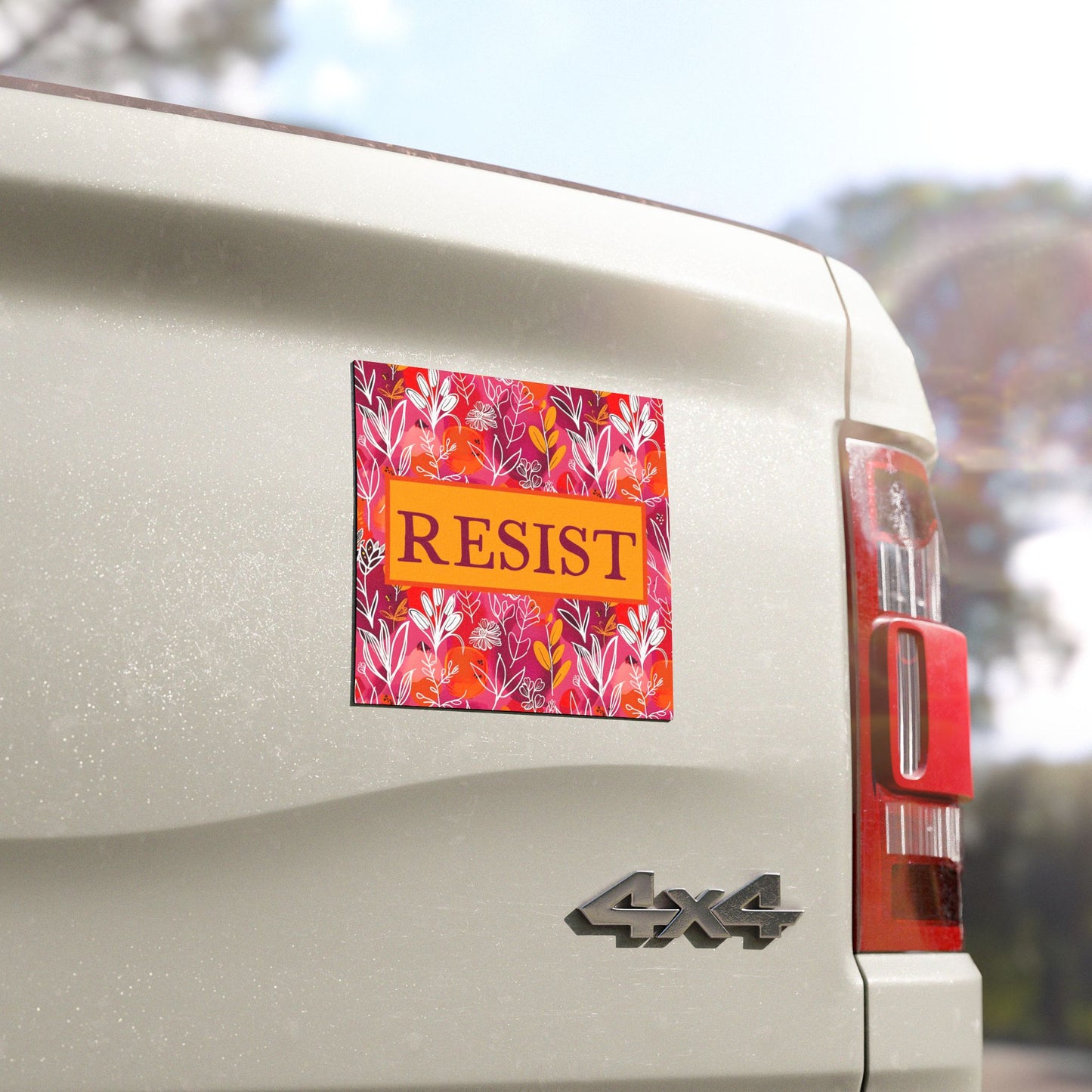 Resist Anti Trump 5"x5" Car Magnet