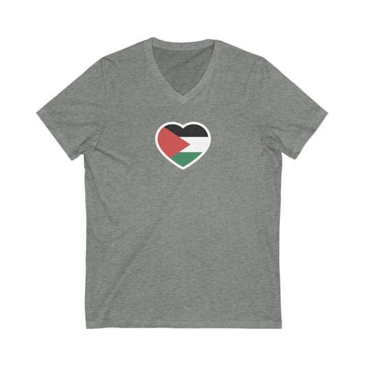Free Palestine V-Neck Graphic Tee