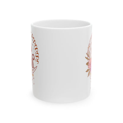 Pspsps Boho Cat Lover Ceramic Coffee Mug