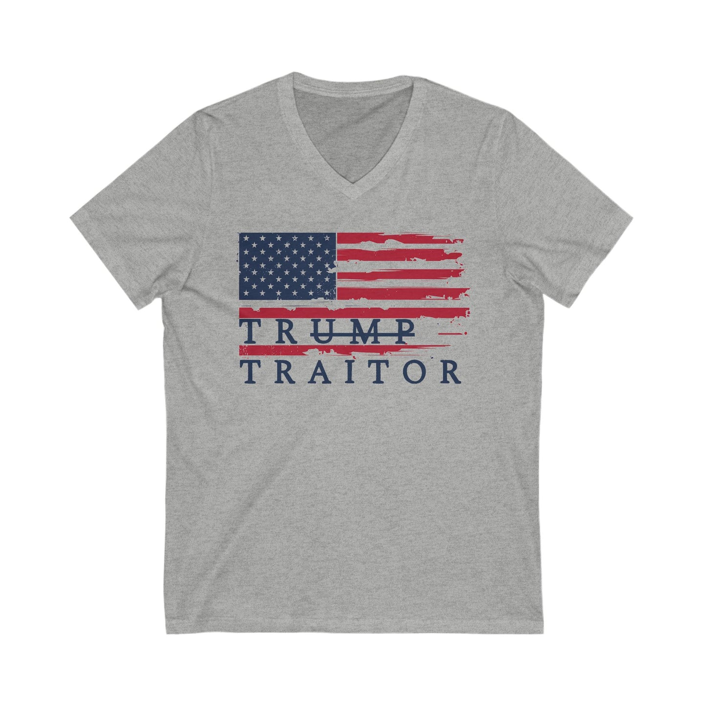 Trump Is A Traitor V-Neck Graphic Tee
