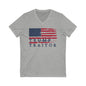 Trump Is A Traitor V-Neck Graphic Tee