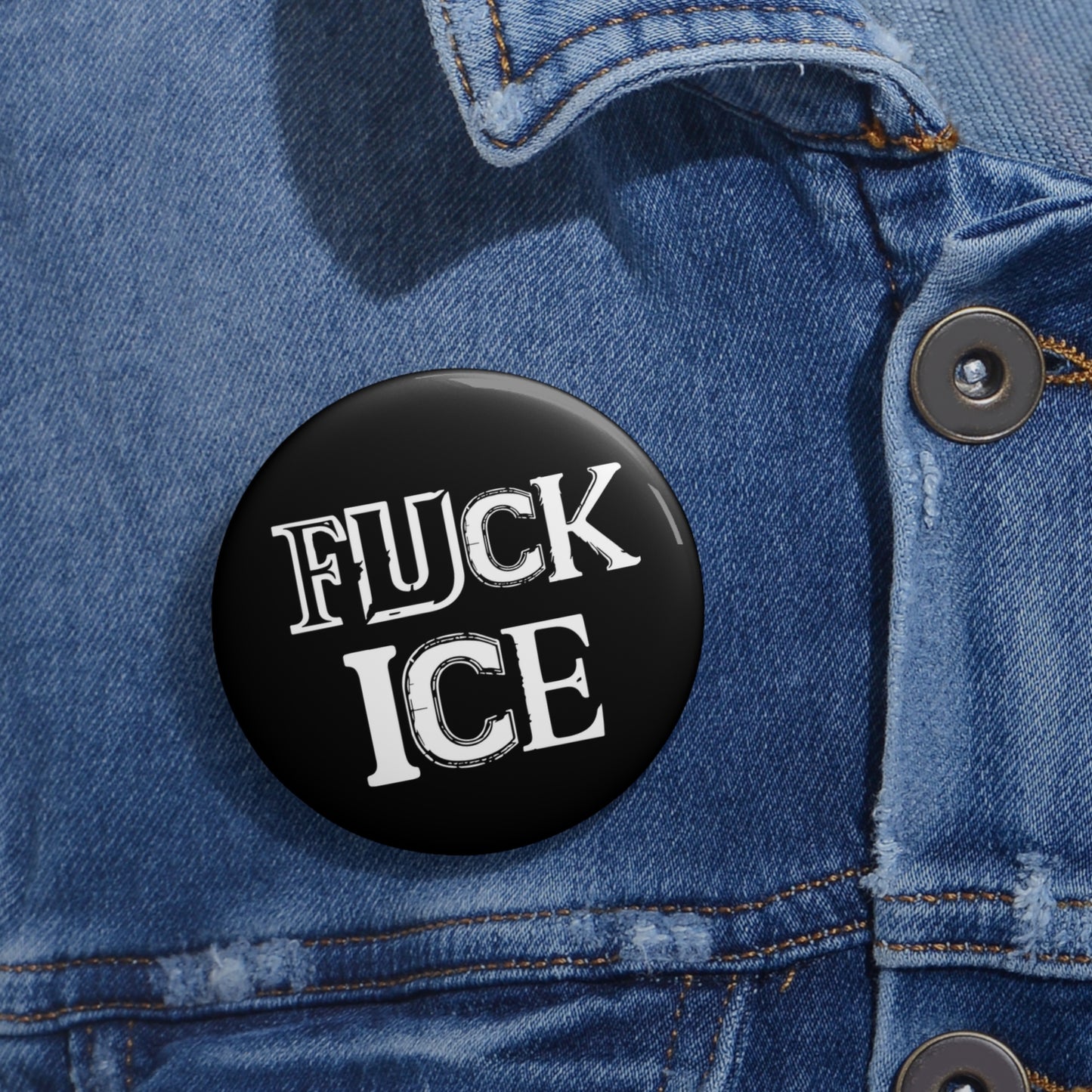 Fuck ICE Anti Turmp Button: 2.25"