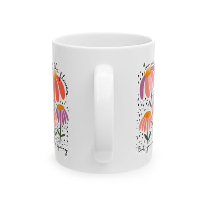 Subtle Anti-Fascism You Can't Stop The Spring Floral Ceramic Coffee Mug