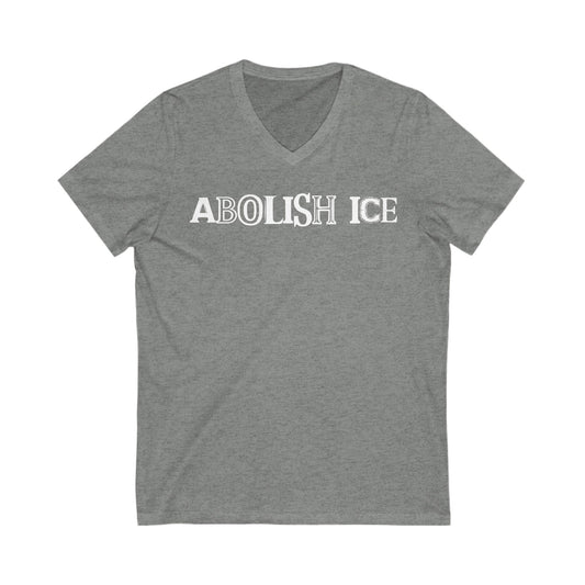 Abolish ICE Punk Rock V-Neck Graphic Tee
