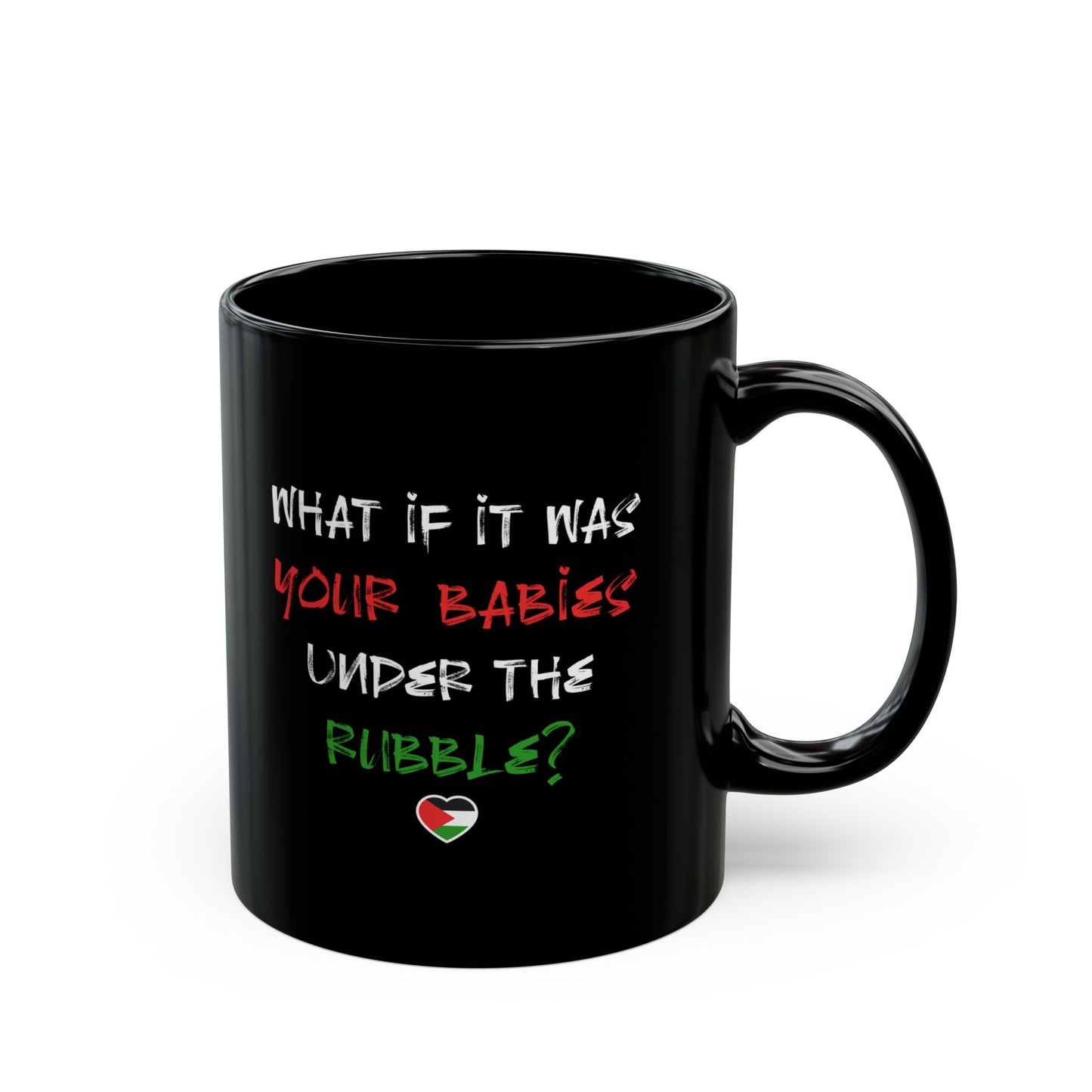 Free Palestine Anti Genocide Ceramic Coffee Mug