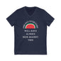 Free Palestine Watermelon V-Neck Graphic Tee