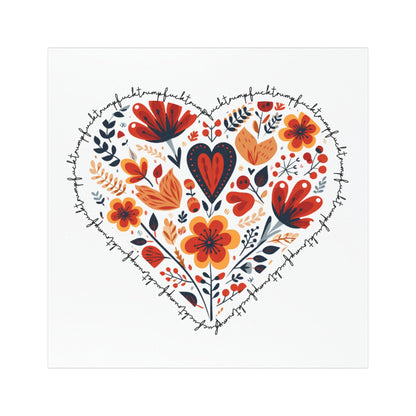 Subtle Fuck Trump 5"x5" Car Magnet