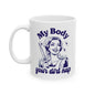 My Body Your Dirt Nap Funny Feminist Ceramic Coffee Mug