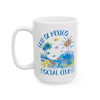 Gulf of Mexico Social Club Ceramic Coffee Mug