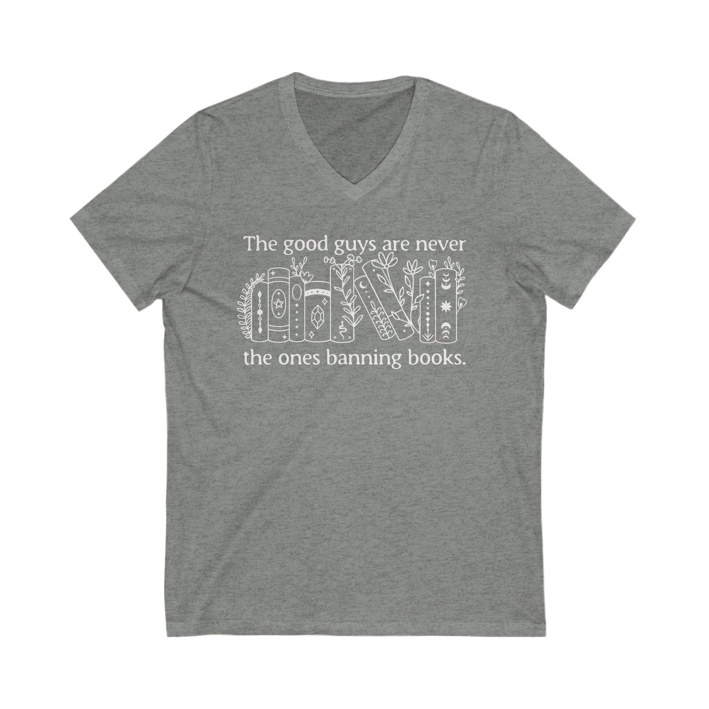 Stop Banning Books V-Neck Graphic Tee