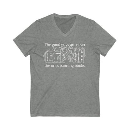 Stop Banning Books V-Neck Graphic Tee