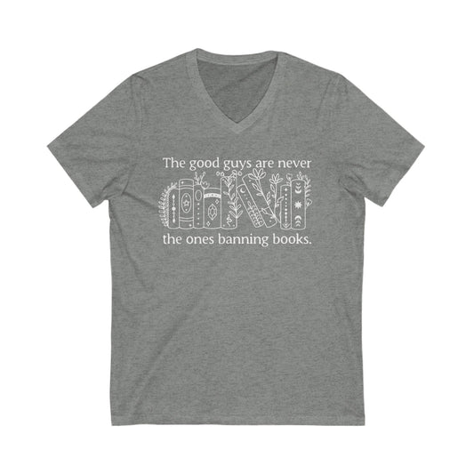 Stop Banning Books V-Neck Graphic Tee