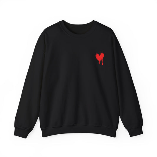 Copy of Bleeding Heart Crewneck Sweatshirt, Cozy Unisex Sweatshirt, Casual Streetwear, Gift for Activists, Statement Apparel