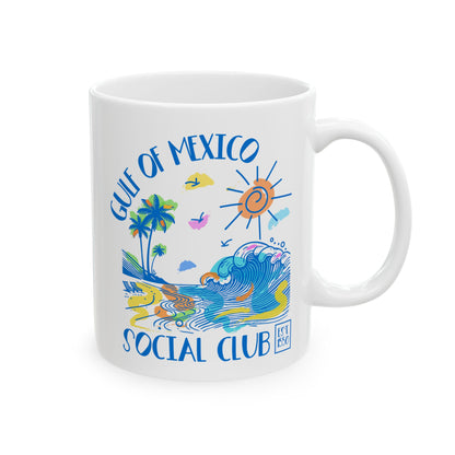 Gulf of Mexico Social Club Ceramic Coffee Mug