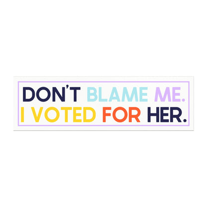 gift idea hands off protest car magnet political bumper sticker feminism