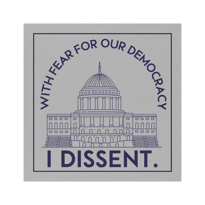 I dissent car magnet anti Trump bumper sticker FDT car decal pro democracy car magnet RGB feminist gift idea political car magnet f*ck Trump