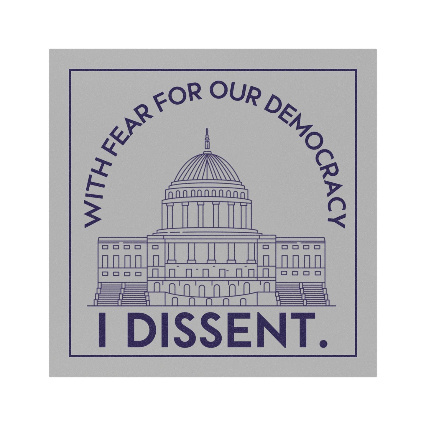 I dissent car magnet Notorious RBG bumper sticker anti fascism car magnet legal gift idea attorney magnet defend democracy decal feminist