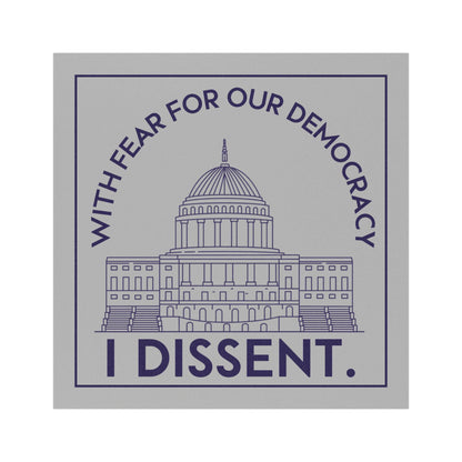 I dissent car magnet Notorious RBG bumper sticker anti fascism car magnet legal gift idea attorney magnet defend democracy decal feminist