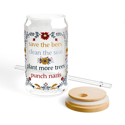 Punch Nazis anti fascist travel cup reproductive rights apparel f*ck elon musk FDT f*ck trump anti MAGA merch Trumpism pro immigration