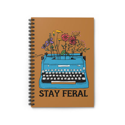 Stay Feral feminist journal FDT notebook Leopards eating faces party gift funny feminist gift childless cat lady f*ck the patriarchy