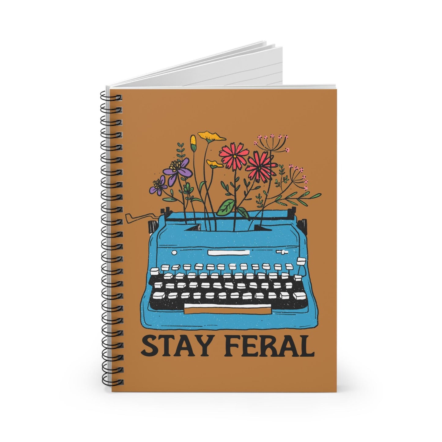 Stay Feral feminist journal FDT notebook Leopards eating faces party gift funny feminist gift childless cat lady f*ck the patriarchy