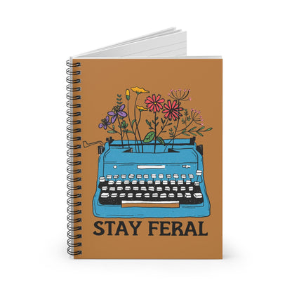 Stay Feral feminist journal FDT notebook Leopards eating faces party gift funny feminist gift childless cat lady f*ck the patriarchy