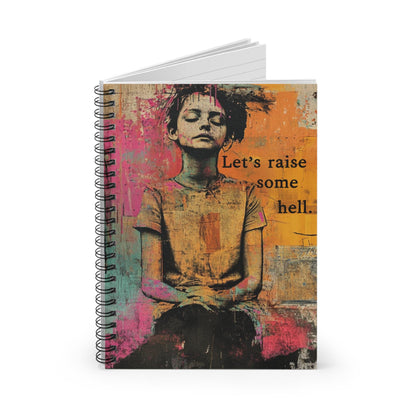 Let's Raise Some Hell feminist journal FDT notebook funny feminist gift childless cat lady f*ck the patriarchy pro choice accessories