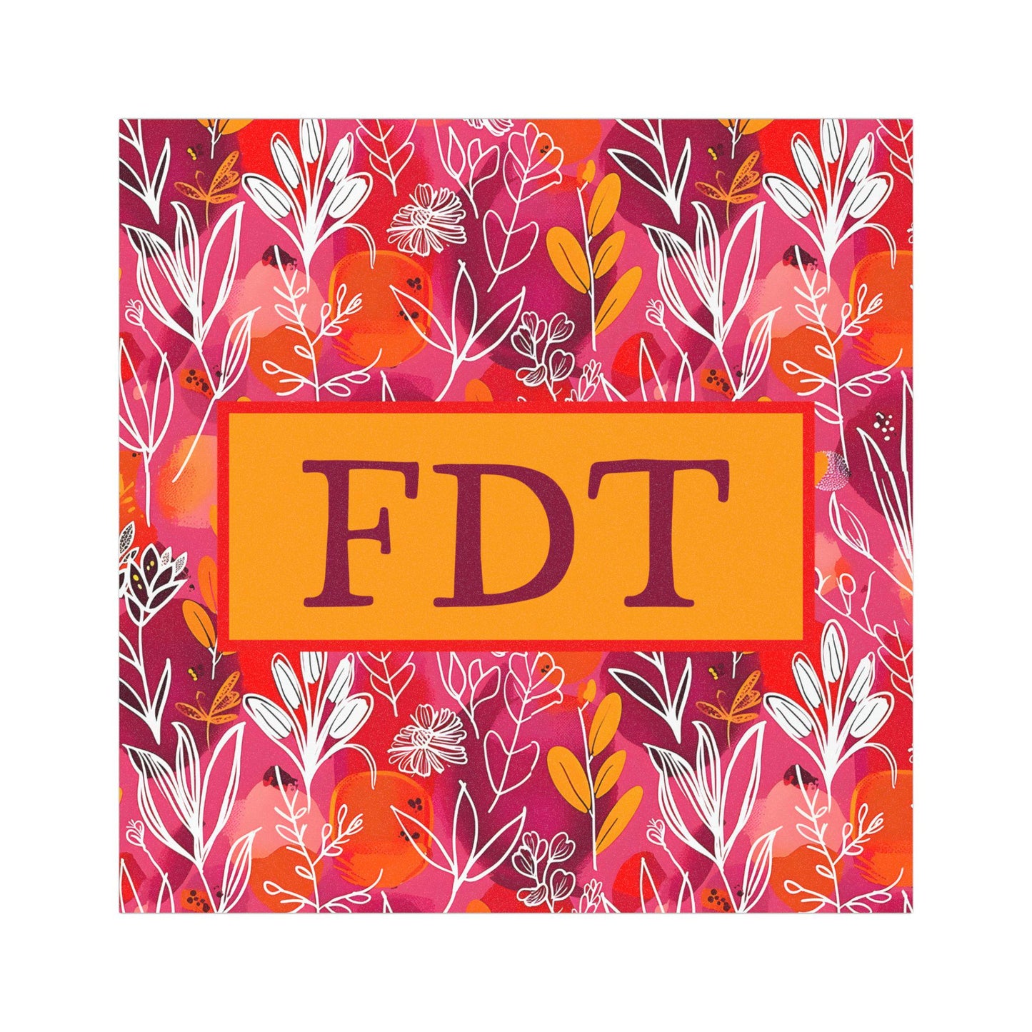 political car decal resist bumper sticker