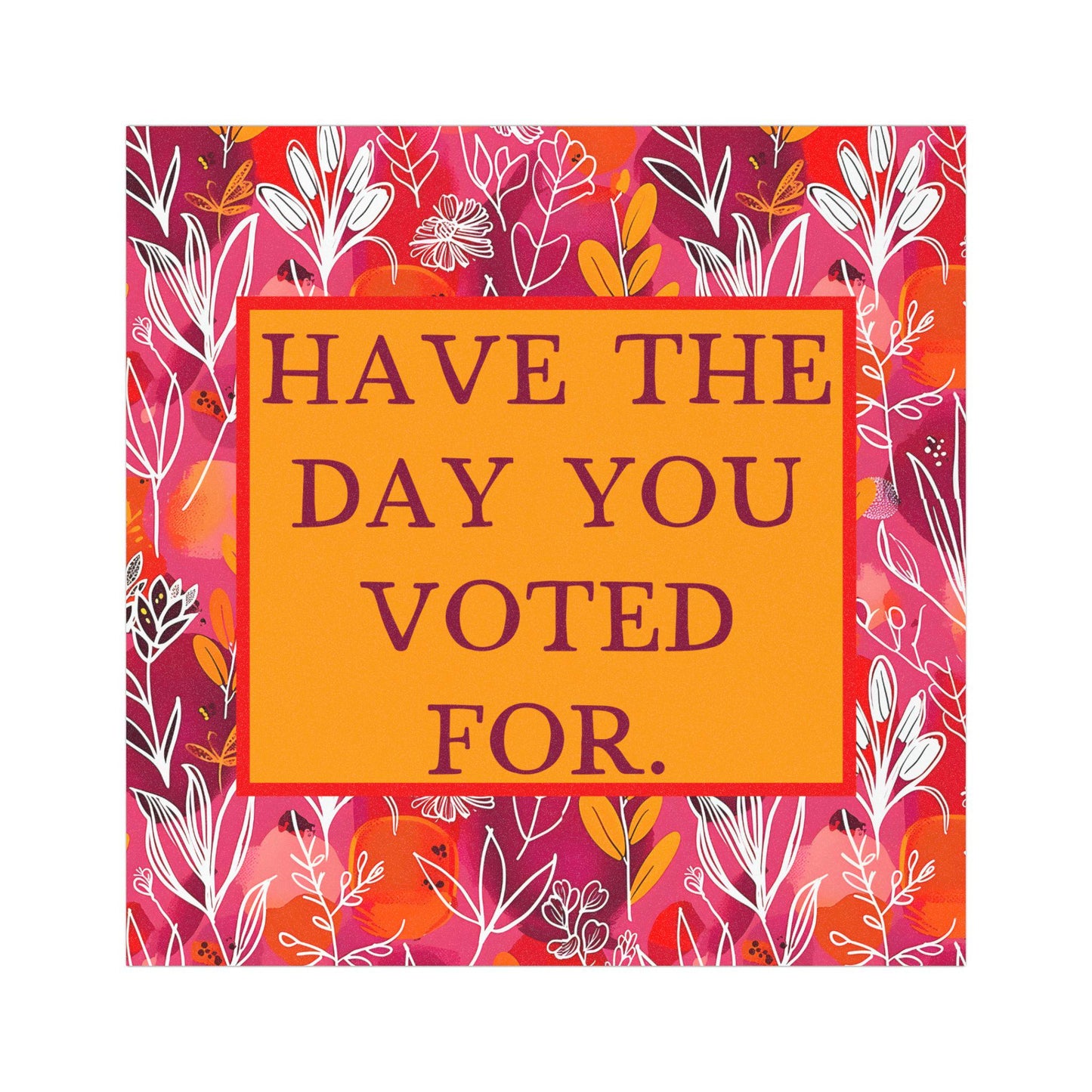 Fuck Trump Anti-MAGA Car Magnet, Subtle fuck Trump bumper sticker, Anti-MAGA bumper magnet, FAFO, funny feminist gift antifascism merch