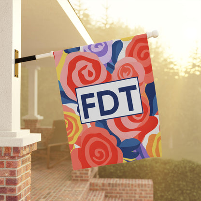Subtle fuck trump FDT floral yard sign resist anti fascism garden flag FDT Deport Elon Musk merch Subtle Fuck Trump fuck the patriarchy