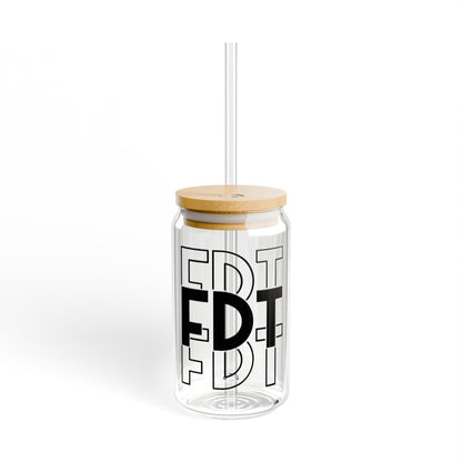 FDT f*ck Trump travel glass mug  Anti Elon political tumbler anti fascist reusable glassware smash the patriarchy travel feminist gift