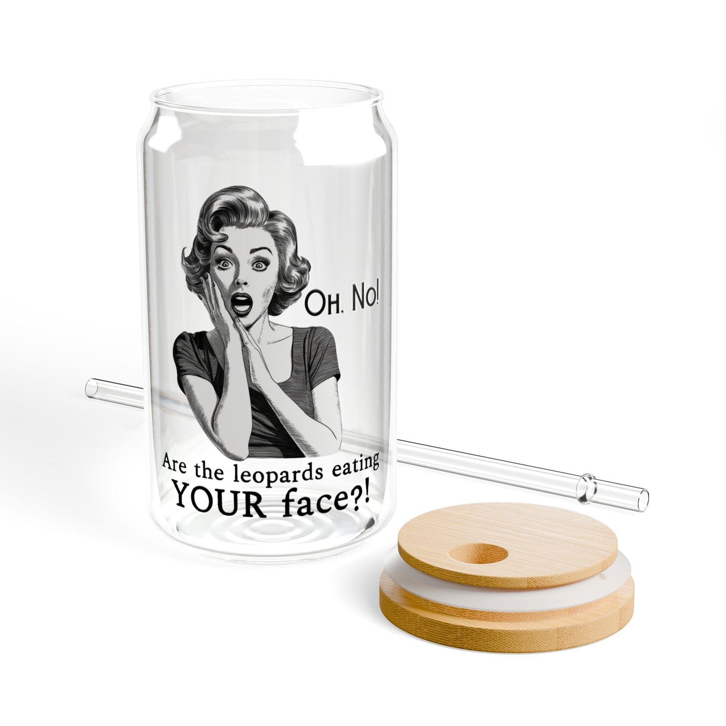 Are the Leopards Eating Your Face glass political tumbler Elon anti fascist reusable mug smash the patriarchy travel cup feminist gift