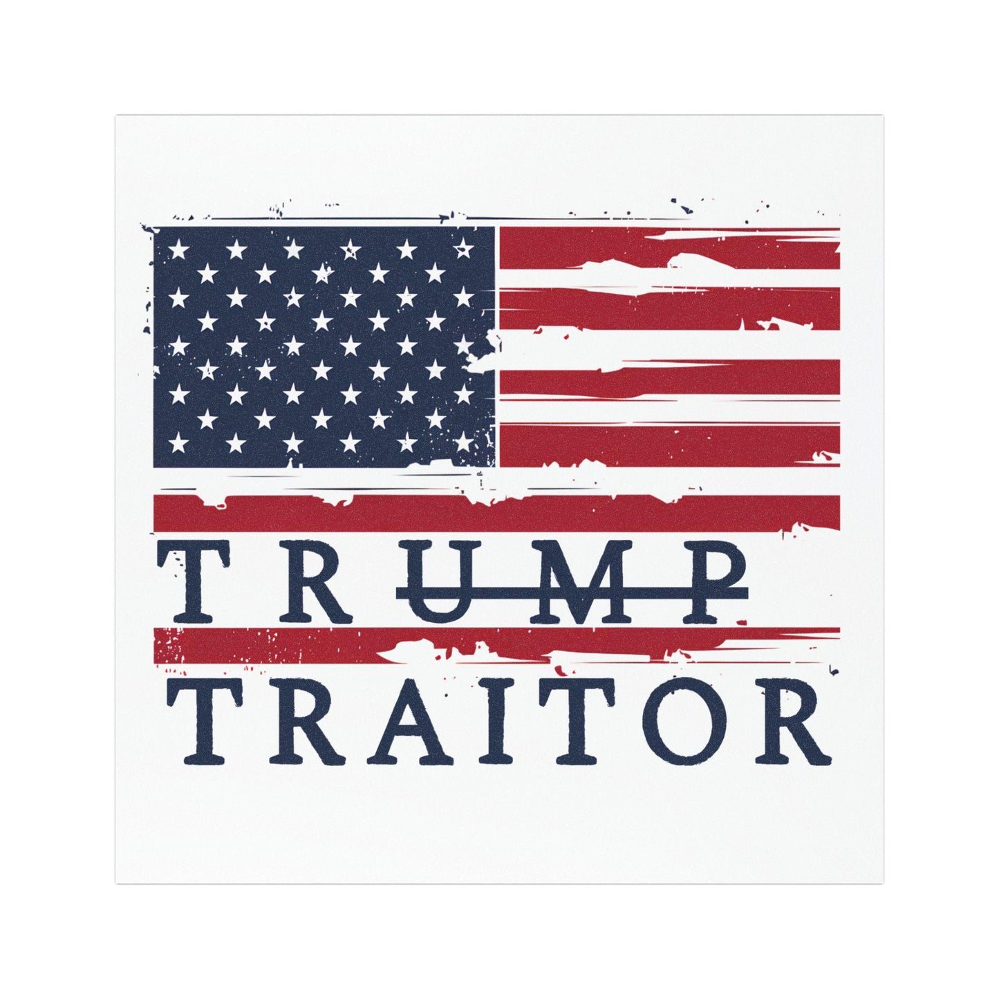 Trump traitor car magnet anti Trump bumper sticker FDT anti republican car magnet anti MAGA car decal never trumper gift idea pro democracy