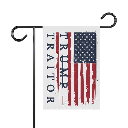 Trump is a traitor garden flag anti fascism garden banner defend democracy yard sign we are not okay flag impeach Trump garden banner resist