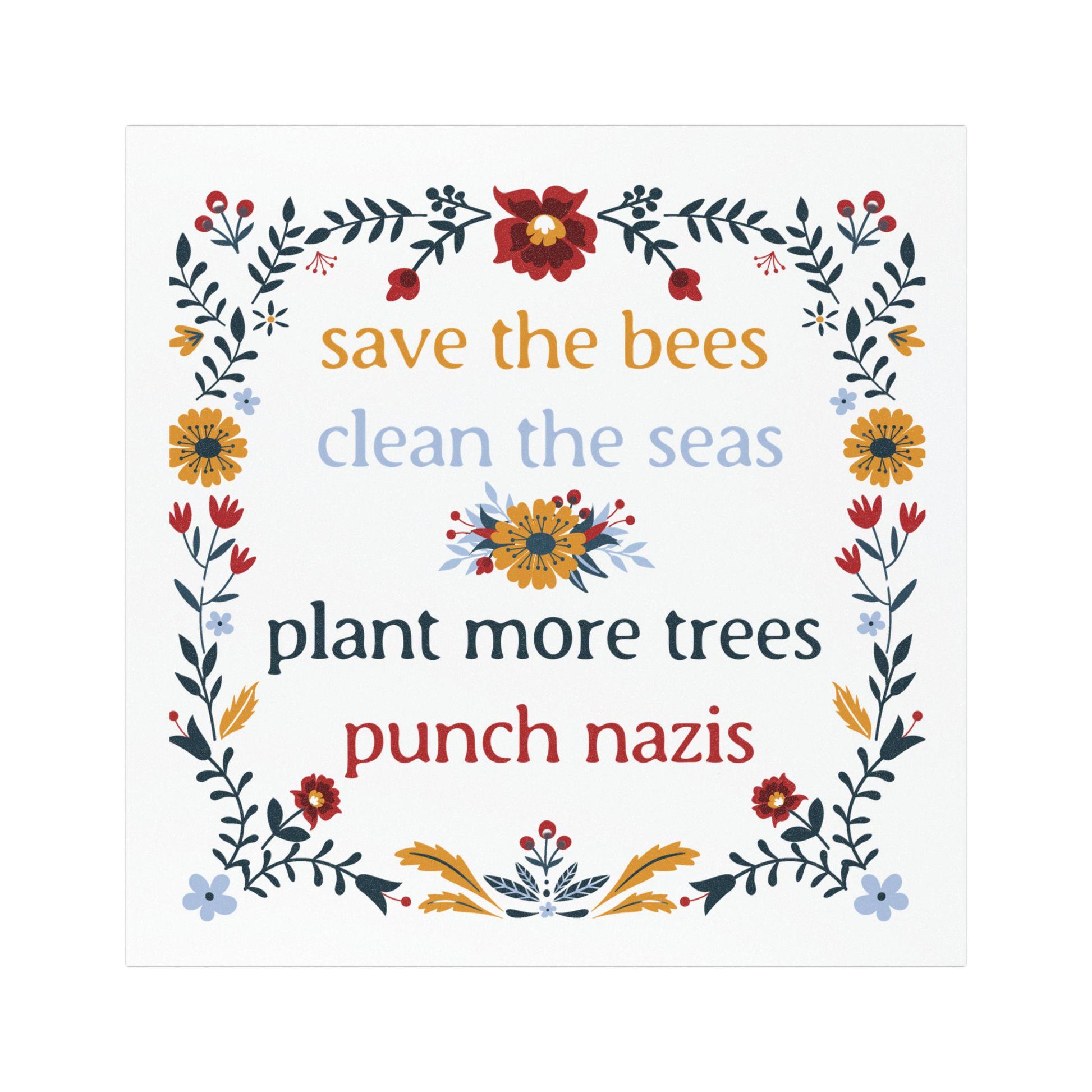 political gift idea resist sticker feminist