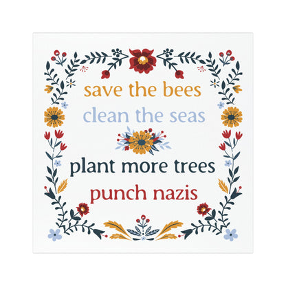 political gift idea resist sticker feminist