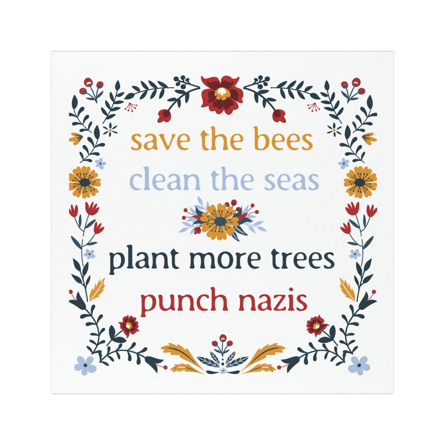 political gift idea resist sticker feminist