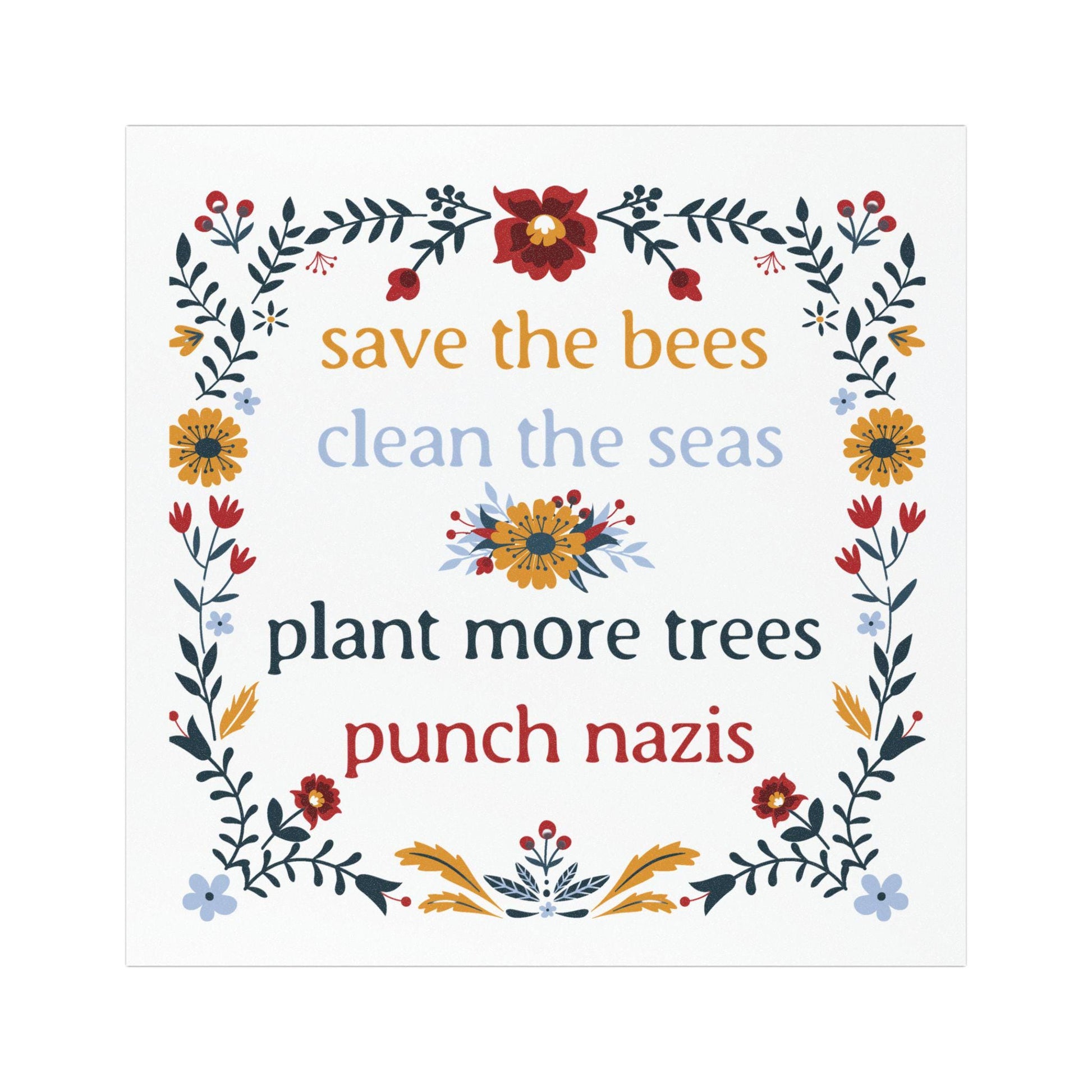 political gift idea resist sticker feminist