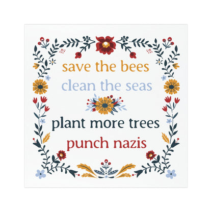 political gift idea resist sticker feminist