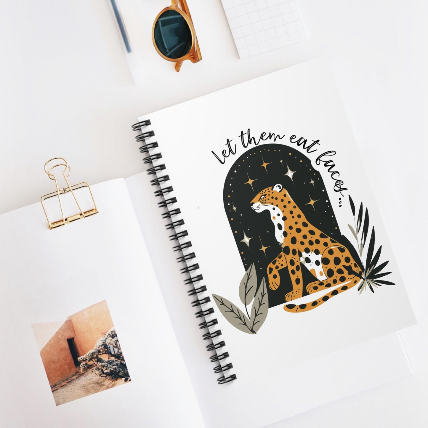 Let them eat faces journal Leopards eating faces party pro LGBTQ+ journal FDT notebook funny feminist gift f*ck Trump f*ck Elon Musk