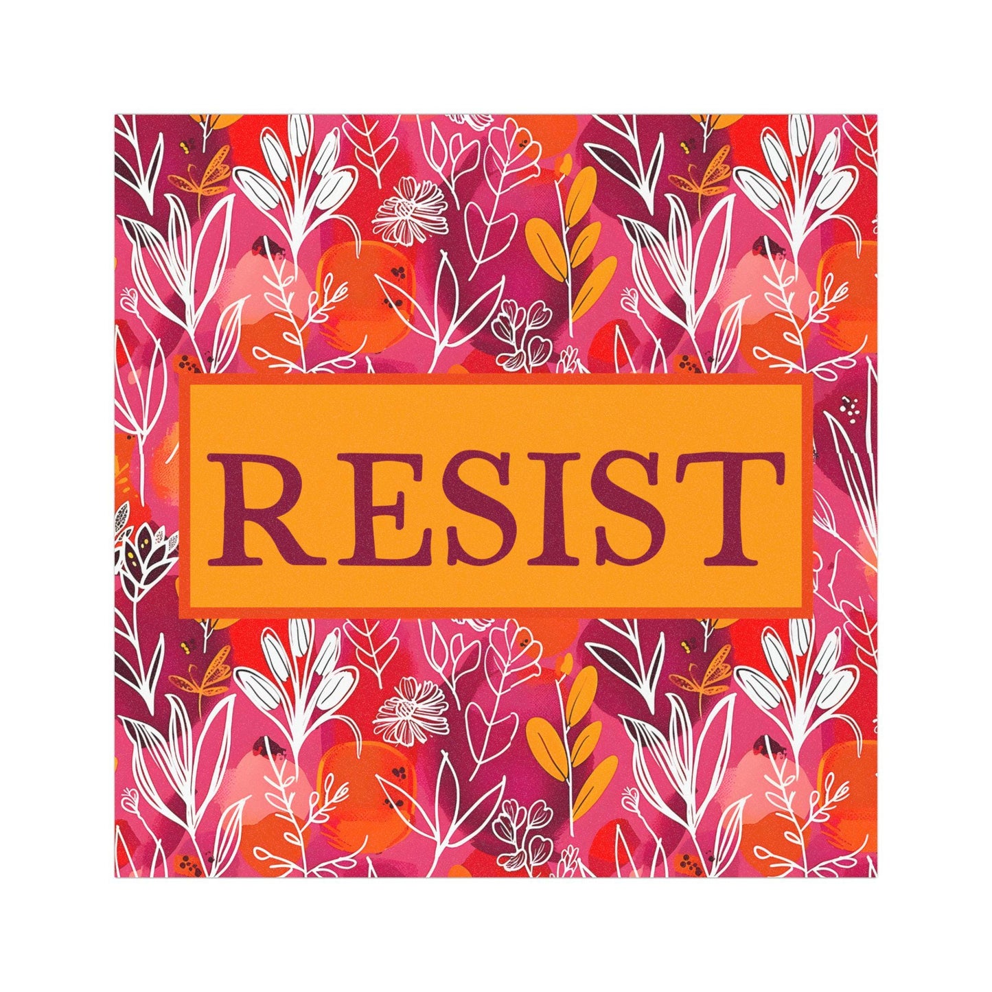 Anti-Trump "Resist" Car Magnet, Subtle fuck Trump bumper sticker, Anti-MAGA bumper magnet, FAFO car magnet, feminist gift antifascism merch